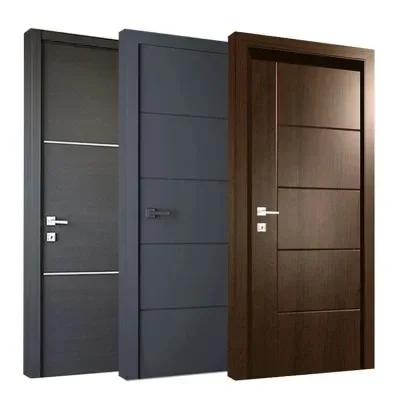 Puertas de madera maciza baratas para interior de apartamento, fábrica China, otras puertas