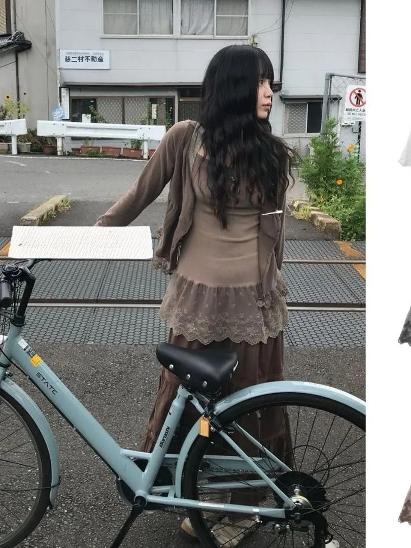 2025 春の新スタイルの女性の刺繍レース薄いチュールヘムラインレイヤード着用スリムフィットストラップベスト通勤ワンピースストレートカットピュアカラー