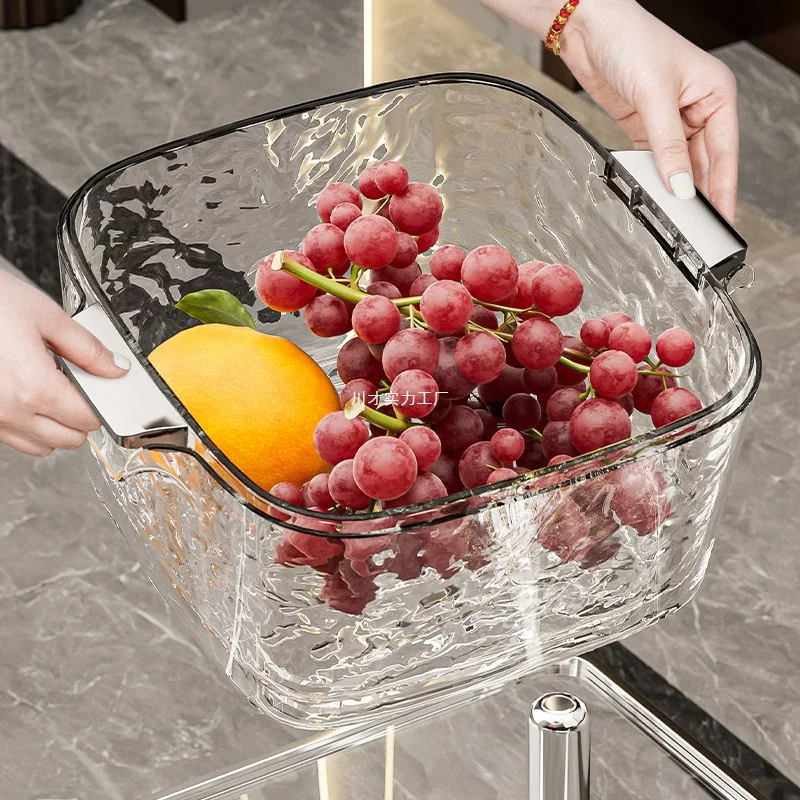 

Reliable quality vegetable sink drain basket, multi-functional kitchen new fruit plate, light luxury style