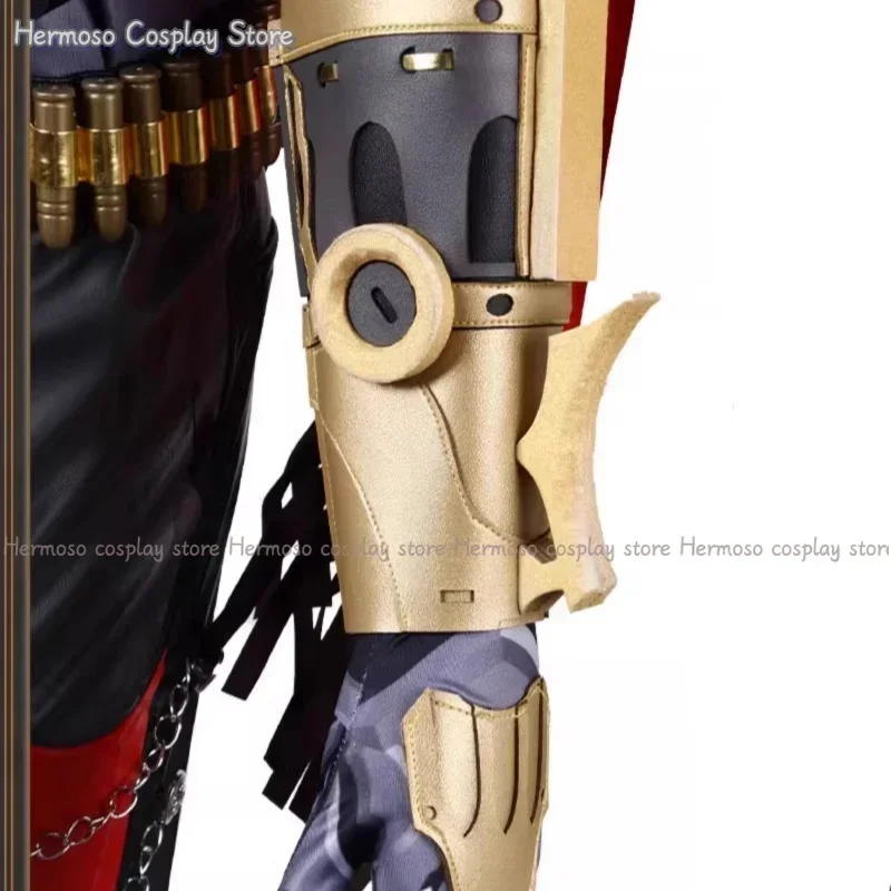 EE01 Honkai: ستار السكك الحديدية Boothill شعر مستعار تأثيري غالاكسي الحارس كاوبوي موحدة قبعة أسود أبيض الشعر رصاصة الدعامة قفازات Armguard HaIo0!