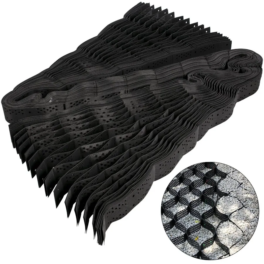 

Geo Grid Ground Grid 9x17 ft Geo Cell Grid 4 Inch Thick Gravel Grid HDPE Material Ground Stabilization Grid 1885 LBS Per Sq Te
