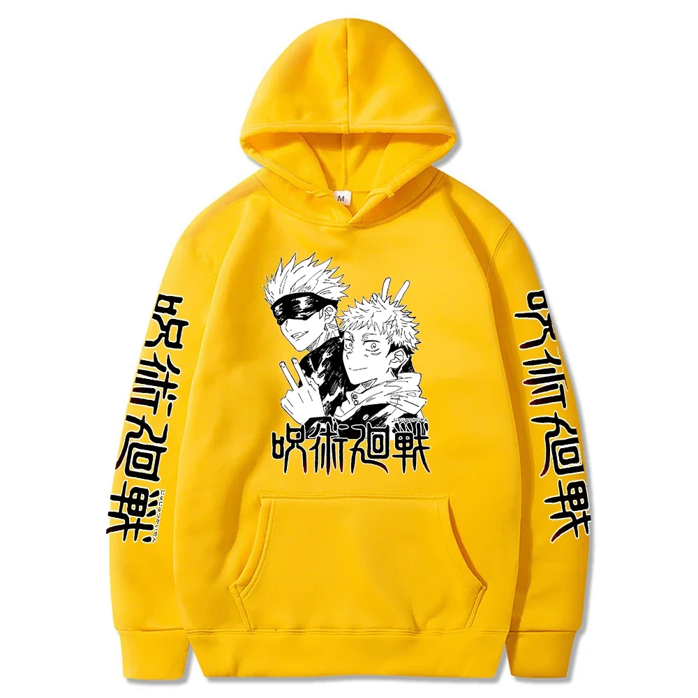 Janpanese Anime Jujutsu Kaisen Funny Gojo Satoru Printing Hoodies Sweatshirts Women Harajuku Cartoon Autumn Fashion Sweatshirts