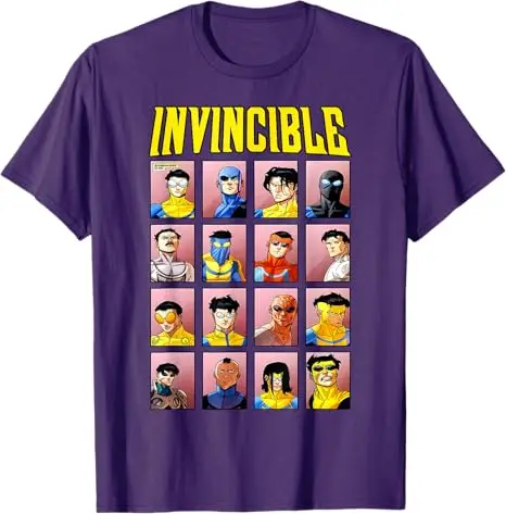 Invincible Variants T-Shirt Herrenmode Cosplay Grafik Y2k Top Sommermode Kurzarmblusen Neuheit Geschenk Spruch T-Shirt – Detail 8