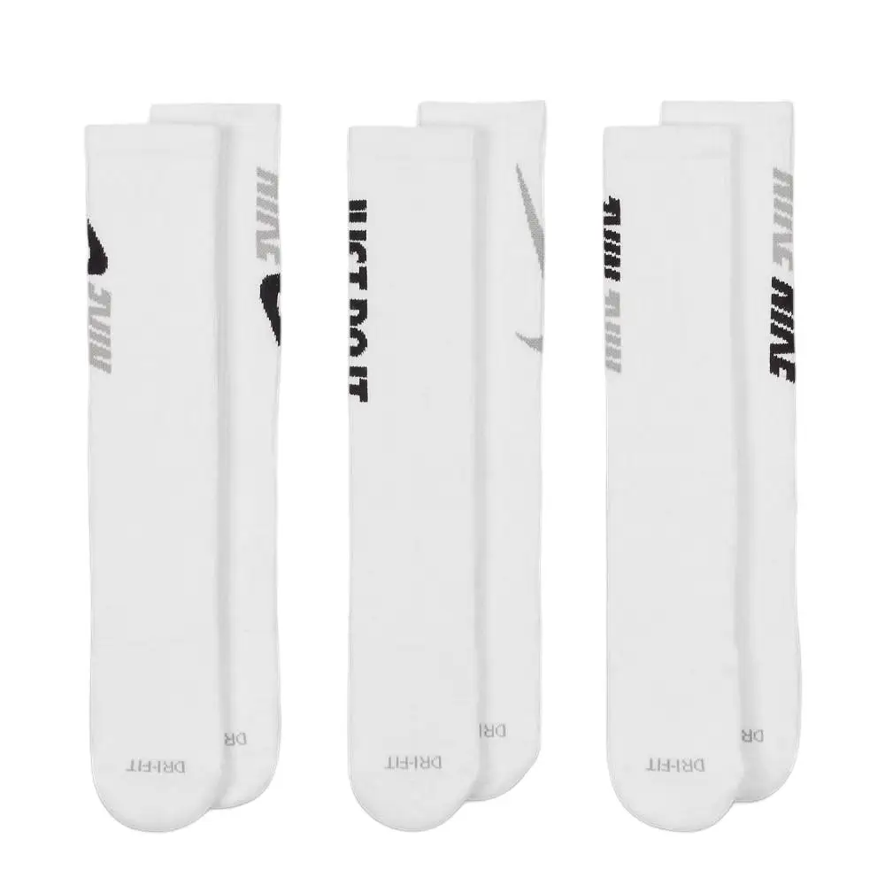 

Nike Ankle Support Training Socks: Stylish and Comfortable, Moisture-Wicking, Unisex, Soft and Durable (3-Pack) DD1526-100