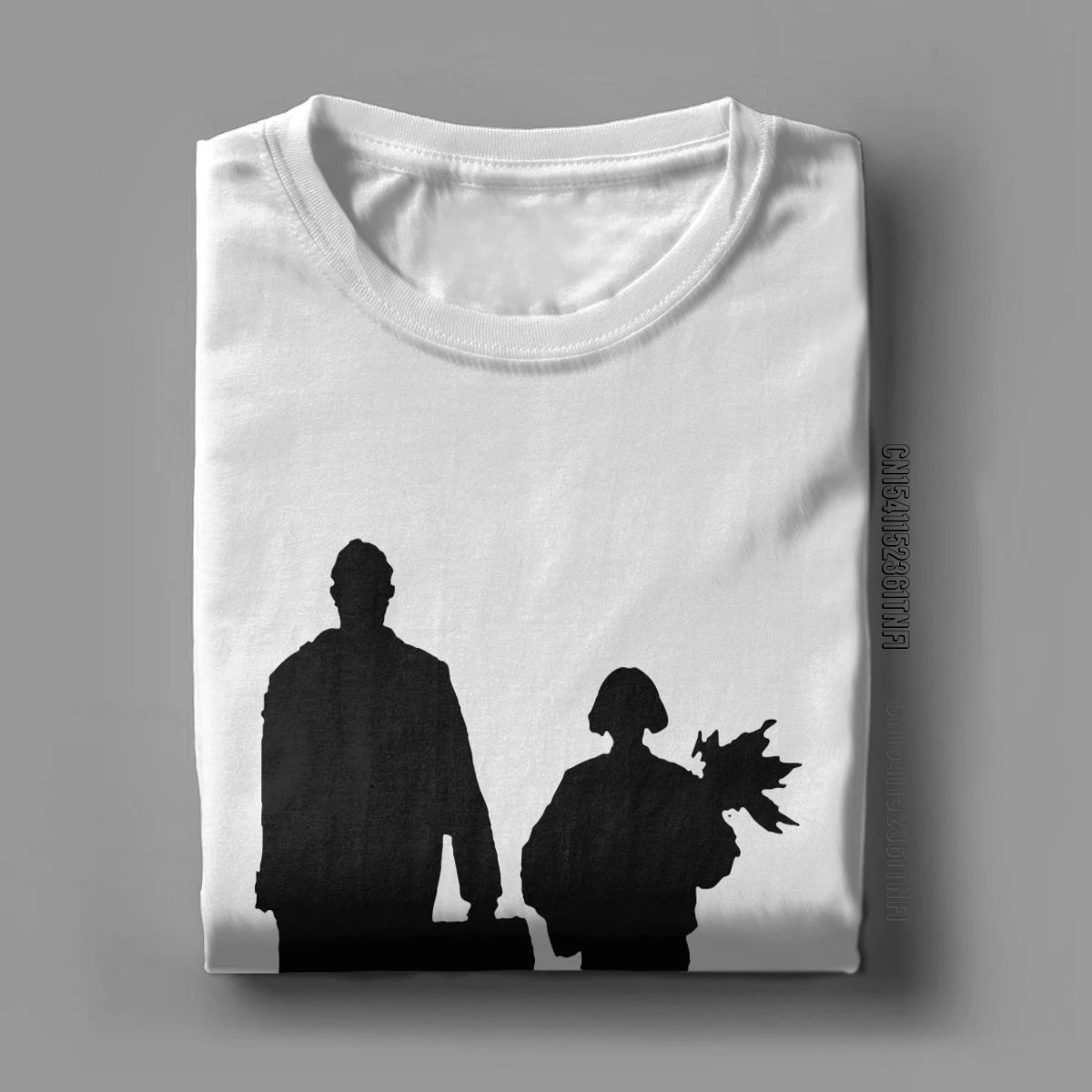 Leon The Professional Movie T-Shirt For Men Crazy Pure Cotton Tee Shirt O Neck Classic Short Sleeve T Shirts Original Clothes