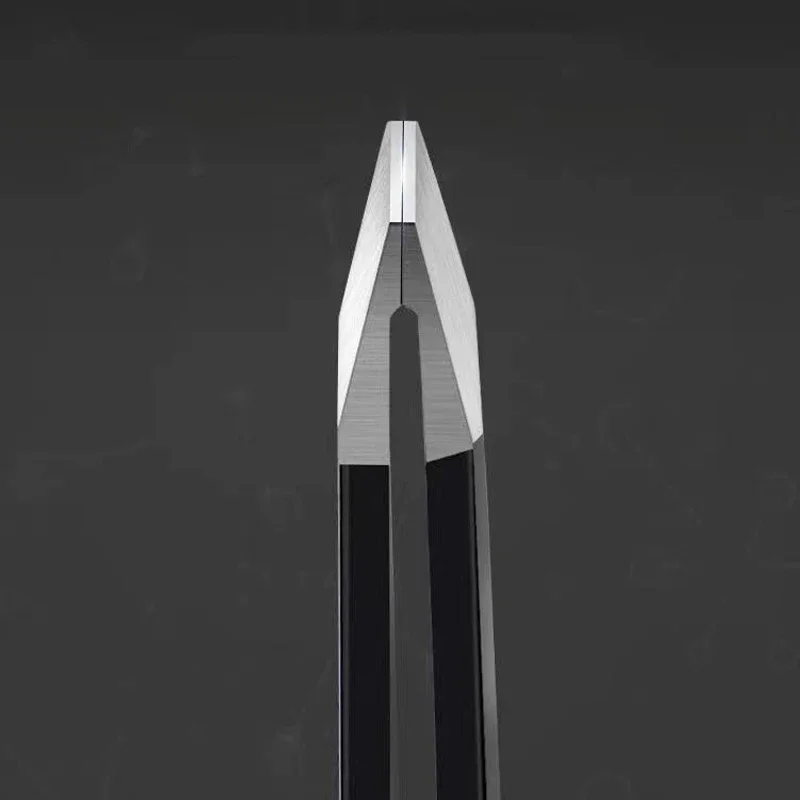 1pc porco máquina de cortar cabelo pinças de sobrancelha para sobrancelhas pêlos faciais e velino removedor de pêlos com oco para fora lidar com ferramenta de beleza