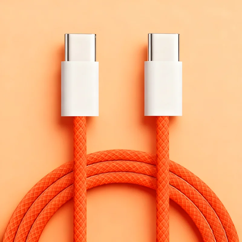 60 W Typ C auf Typ C Farbkabel für Apple iPhone 15 PD Schnellladung für Huawei Xiaomi Samsung Typ C Weben Kabelzubehör