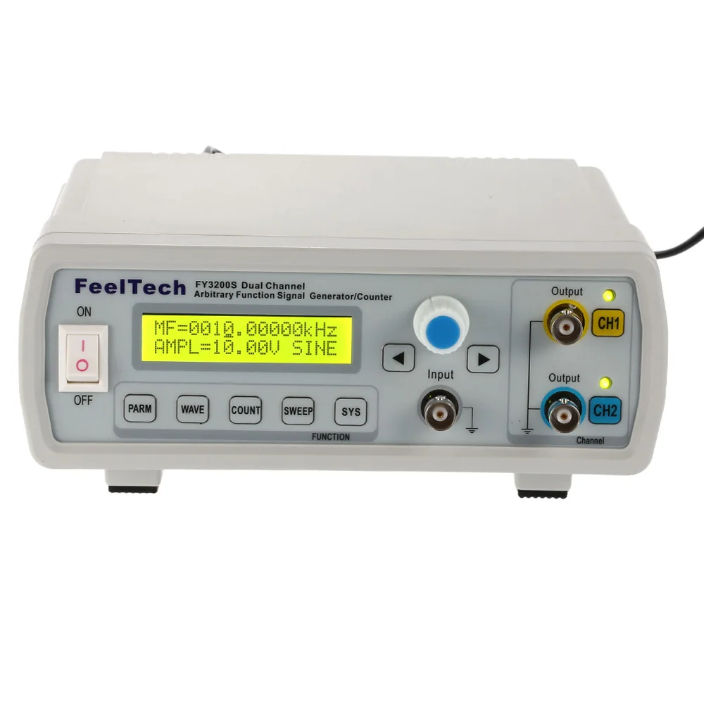 Digital DDS Dual-channel Function Signal Source Generator Arbitrary Waveform/Pulse Frequency Meter 12Bits 250MSa/s Sine Wave