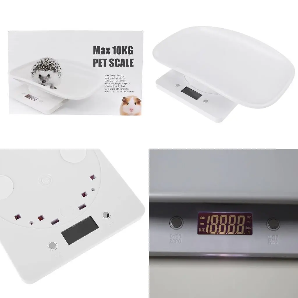 652f Digital portátil escala animais estimação Ferramenta cozinha escala 1g-10kg oz estável