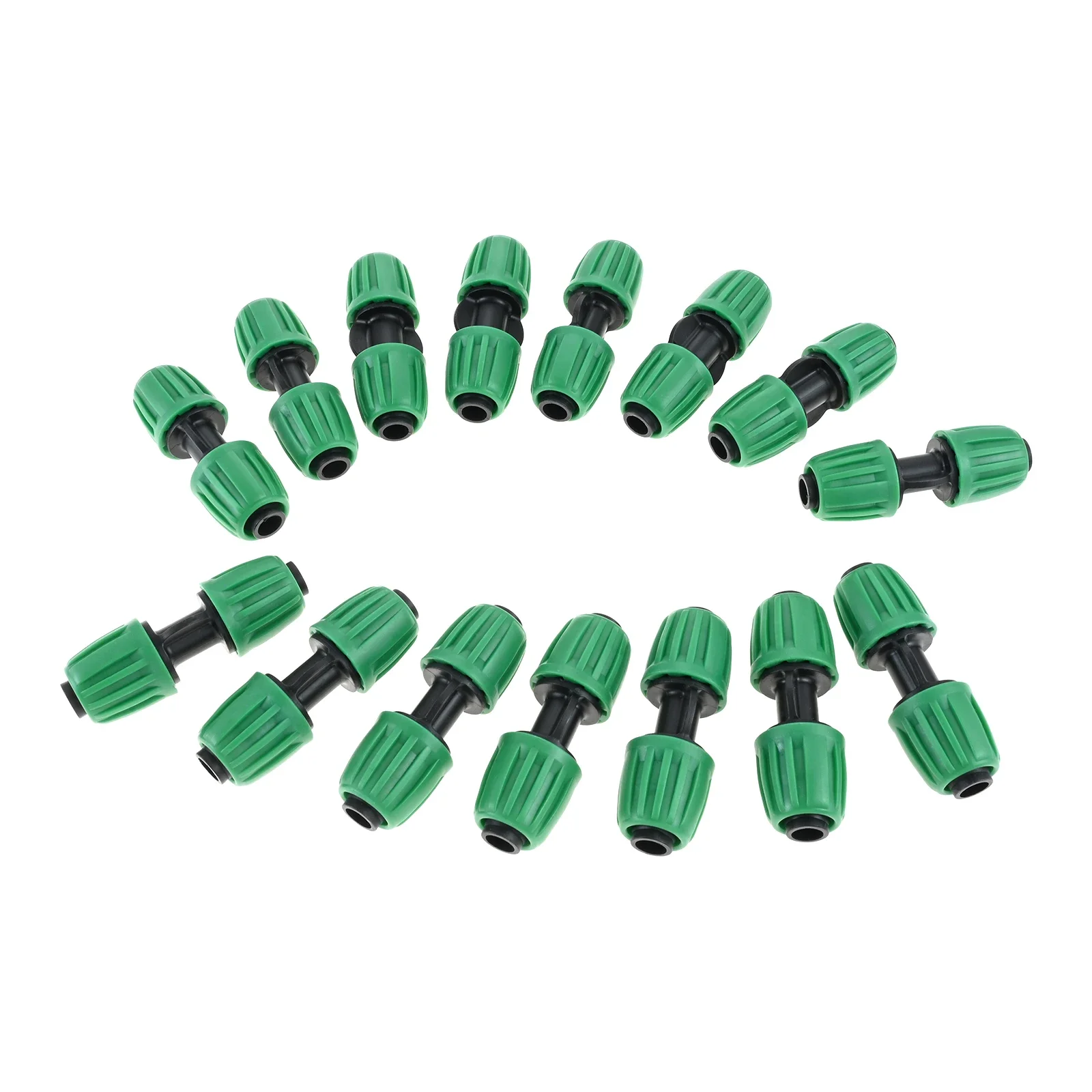 15Pcs 1/2 Inch Tubing Straight Coupling for Drip Irrigation Fittings For Pipes Residential Farm Greenhouse Gardening Accessories