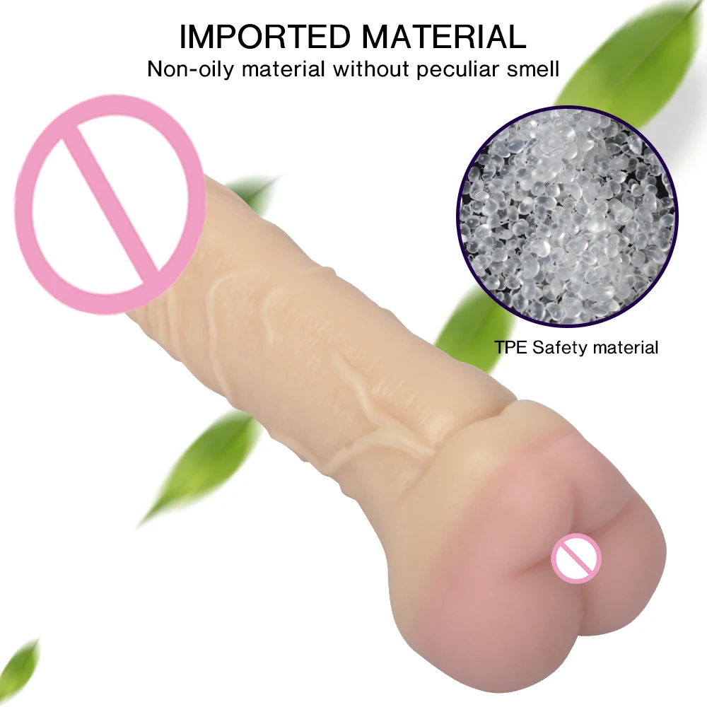 Dildo Realistic Anal Penis Enlarger Huge Soft Dick Butt Plug G-spot Vagina Stimulator Masturbation Sex Toys for Couple Men Women