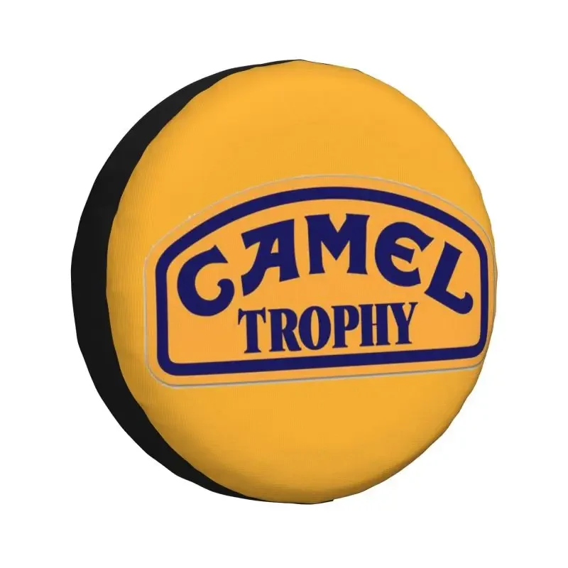 Custom Camel Trophy Logo Tire Cover 4WD 4x4 RV Spare Wheel Protector for Honda CRV 14