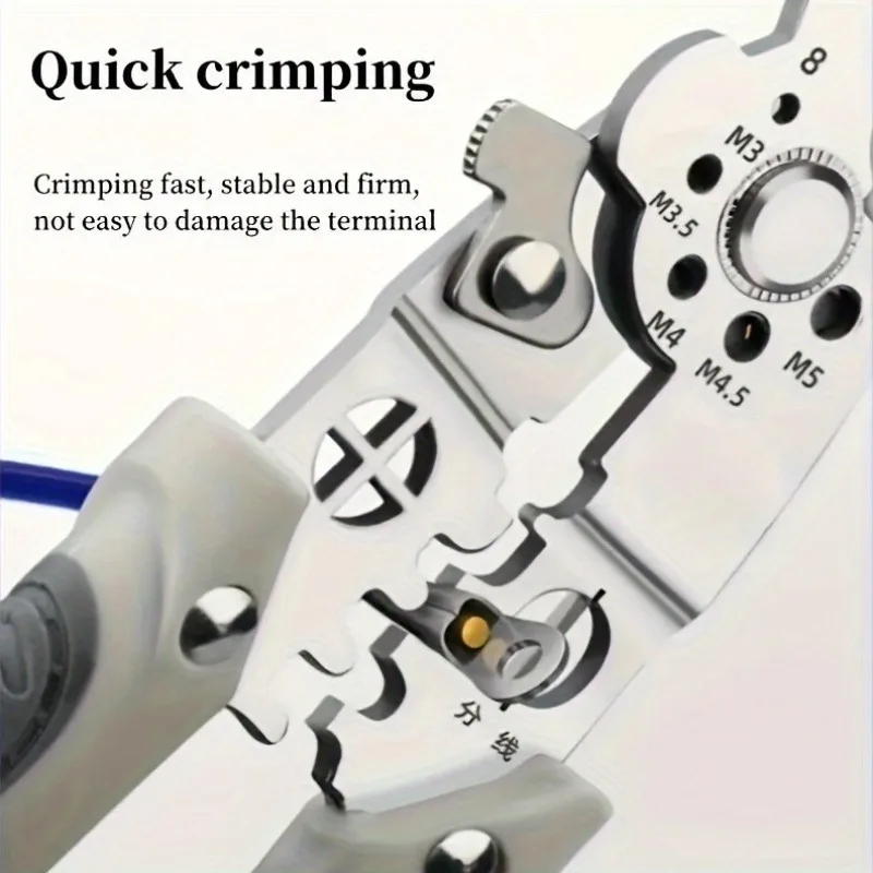 28 in 1 Multifunctional Electrician Pliers Stainless Steel Wire Cutting Stripping Tool for Wiring Twisting Nail Pulling