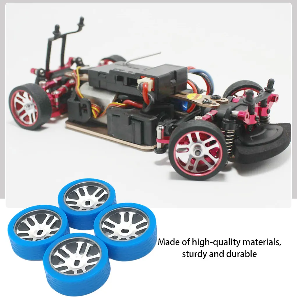 

4x Racing Tire Tyre Metal Wheel Rim For 1 28 Wltoys K969 RC Wheel Tires Remote Control Car Upgraded