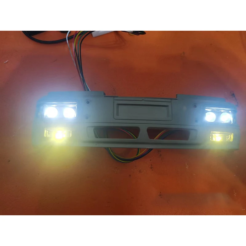 JX Model LED przednie/tylne oświetlenie System reflektory Taillight dla 1/14 Tamiya RC wywrotka wywrotka MAN F2000 akcesoria samochodowe Diy