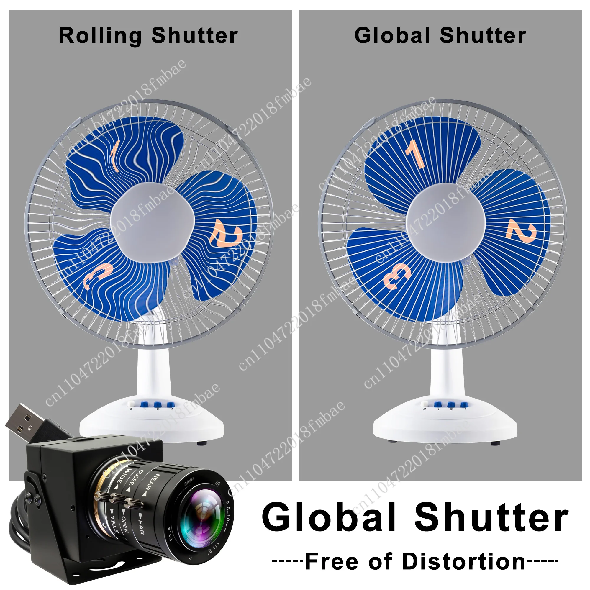 ELP 5MP USB Webcam with 3.6-10 mm Manual Focus 1944P 50fps 1080P 60fps 3X Zoom High Speed Global Shutter Golf Swing Camera