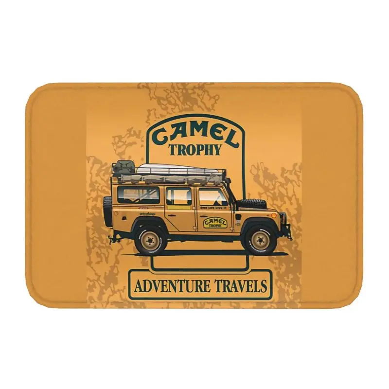 Camel Trophy Defender 110 Doormat Non-Slip Bath Kitchen Mat Bedroom Balcony Door Floor Entrance Carpet Rug