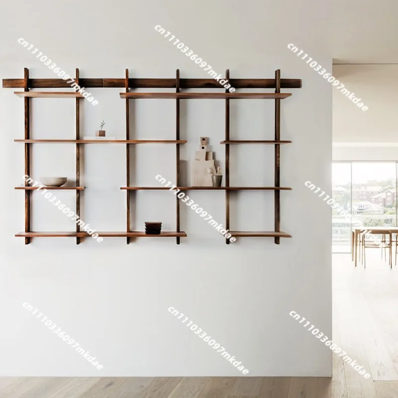 living room wall rack, bedroom multi-layer wall bookshelf, sofa wall storage rack