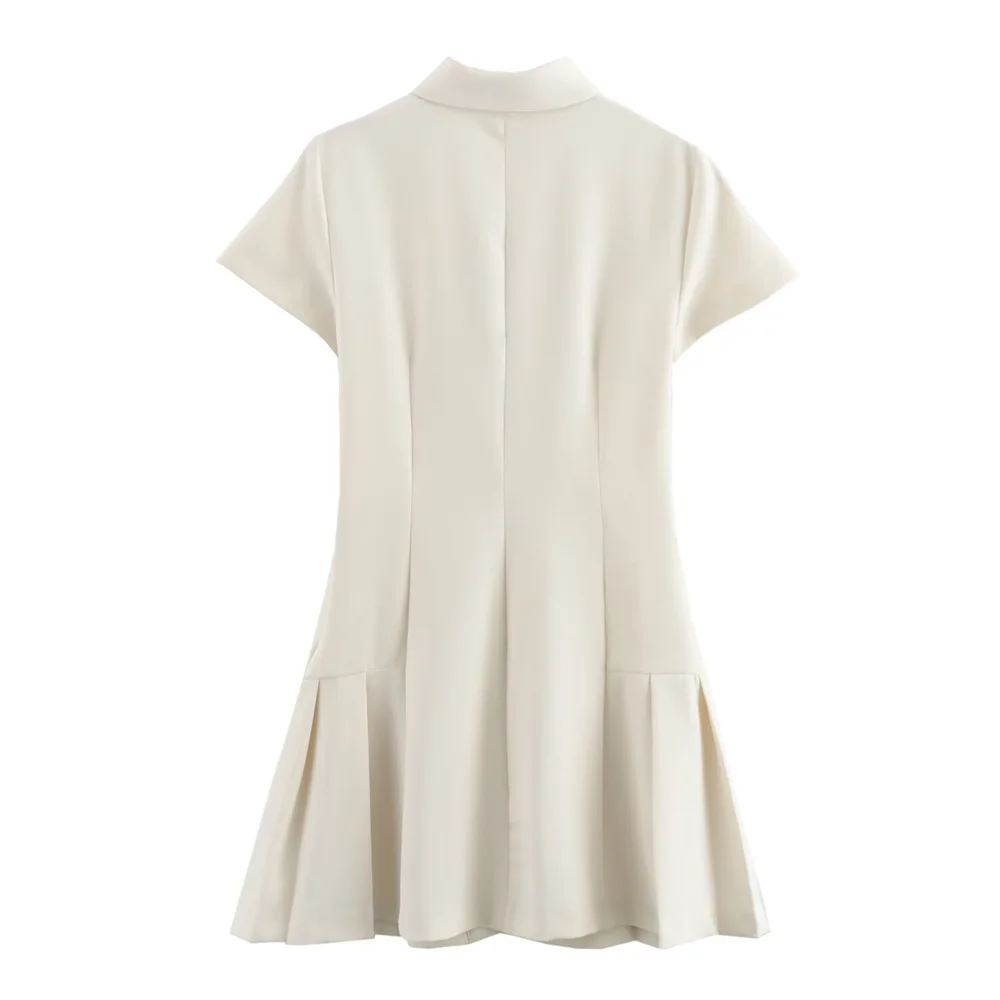 Robe chemise courte de style occidental européen et américain pour femmes, Outlier à la mode, été, nouveau, 2024ZAR4