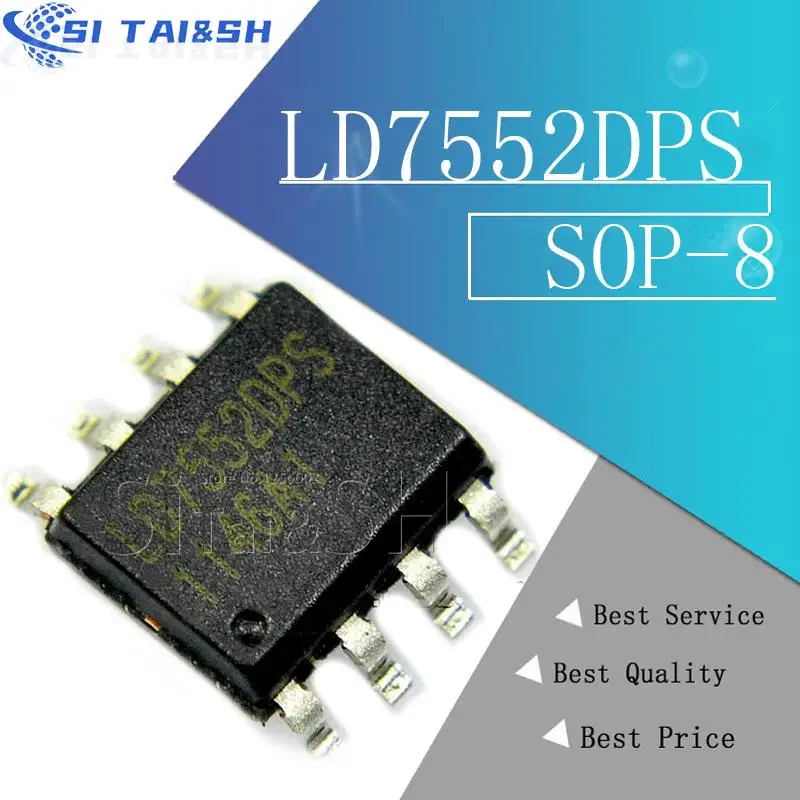

5 шт. LD7552DPS DPS Черный пластиковый защитный чехол для SOP-8