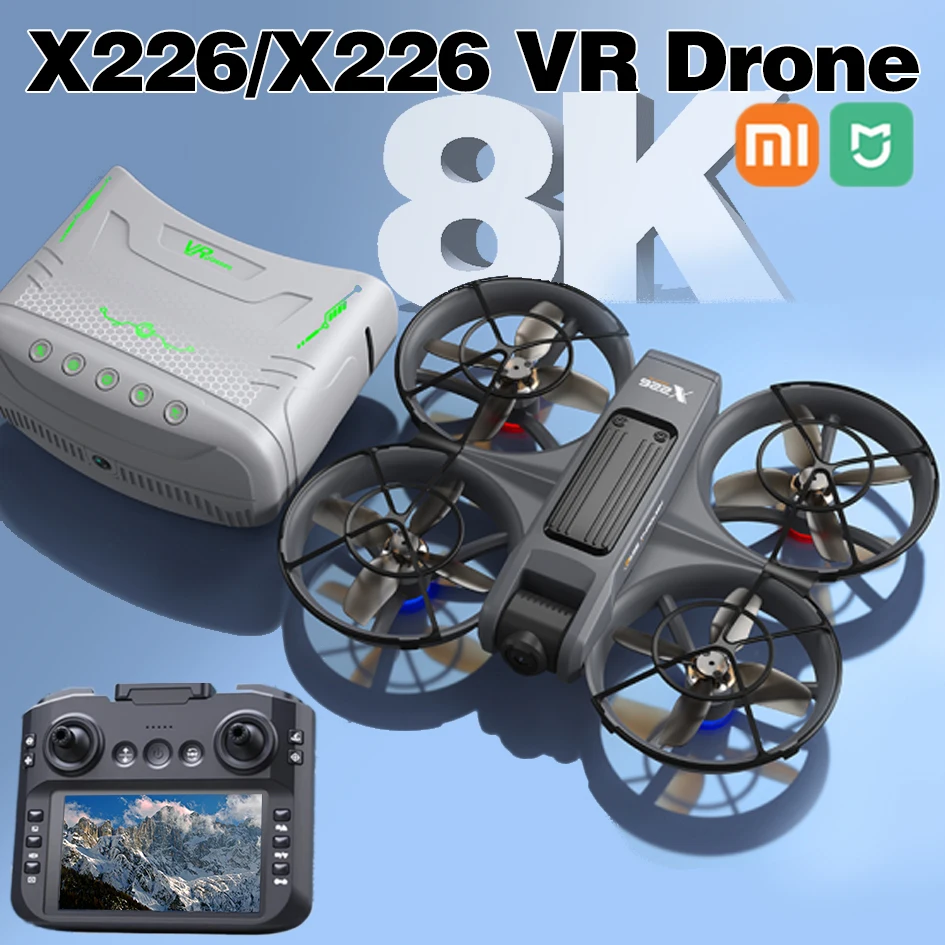 Новый Xiaomi Drone X226/X226VR Дроны 8K Профессиональная HD широкоугольная камера WiFi FPV RC Вертолет Большой экран Складной квадрокоптер