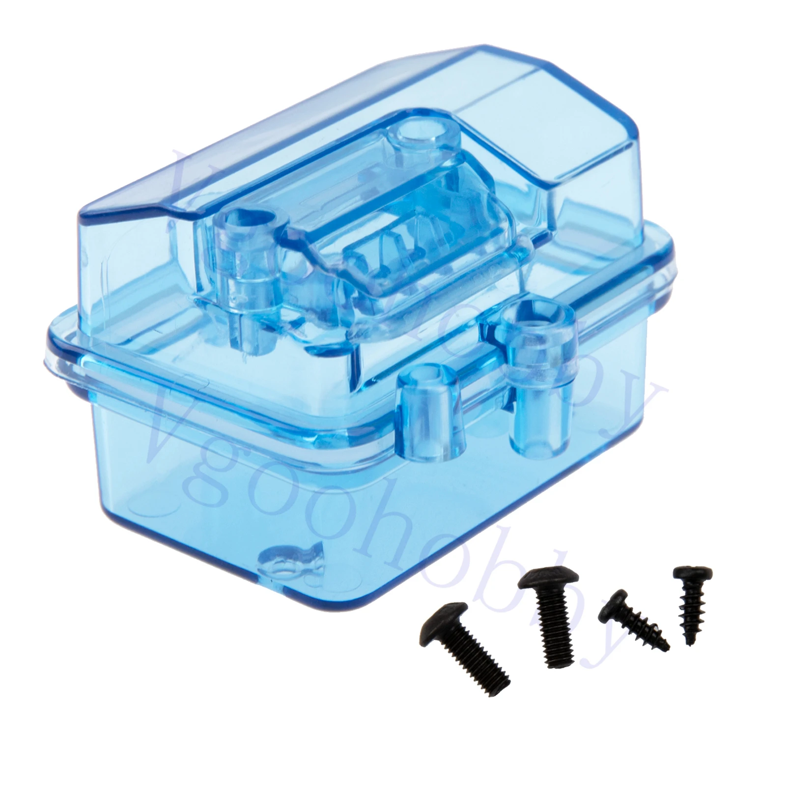 Waterproof Receiver Protector ESC Dustproof Case Transparent Box Compatible with Traxxas TRX-4 Huanqi727 1/10 RC Crawler Car