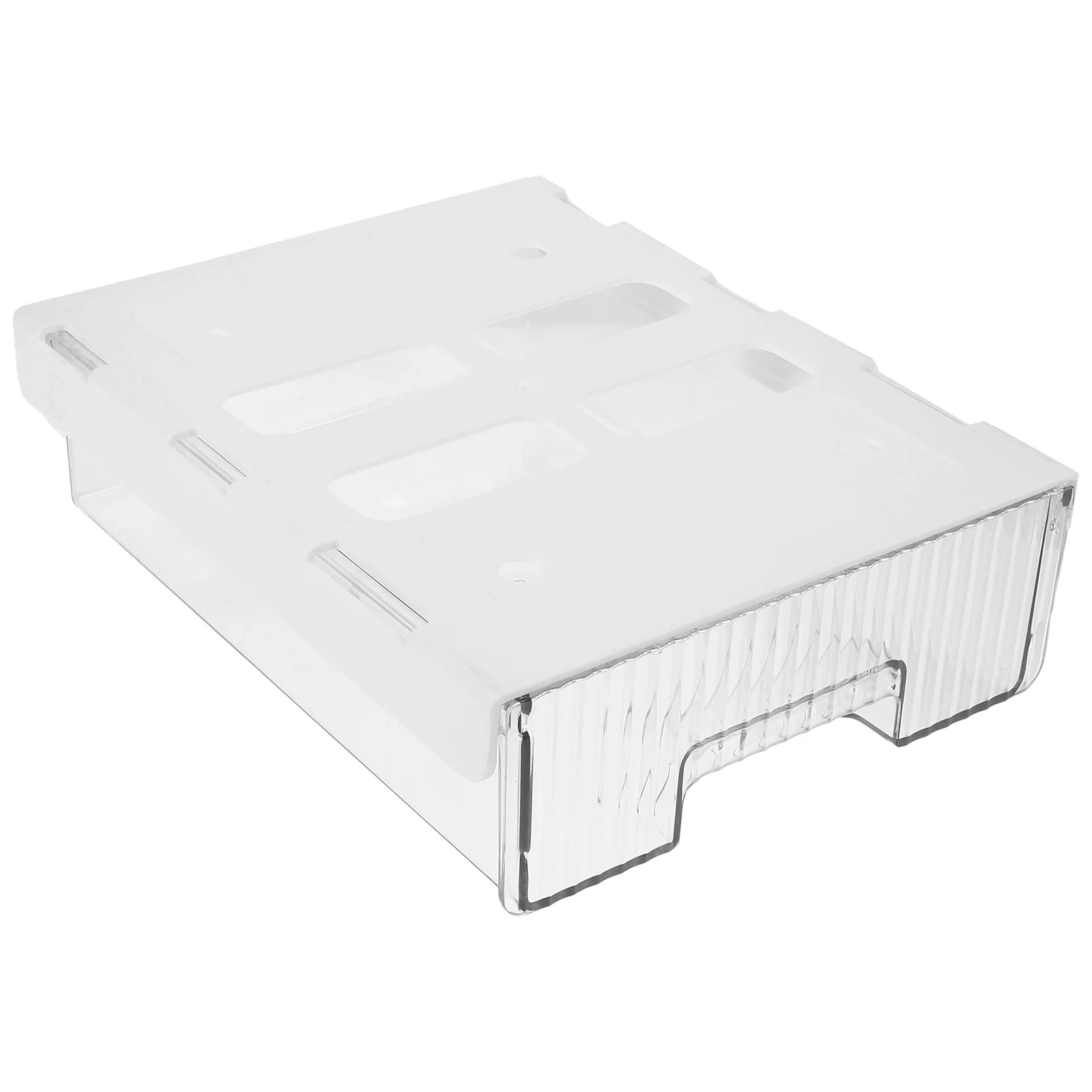 

Desk Drawer Storage Box Metal Organizer Stationery Table Countertop with Drawers White Plastic Office