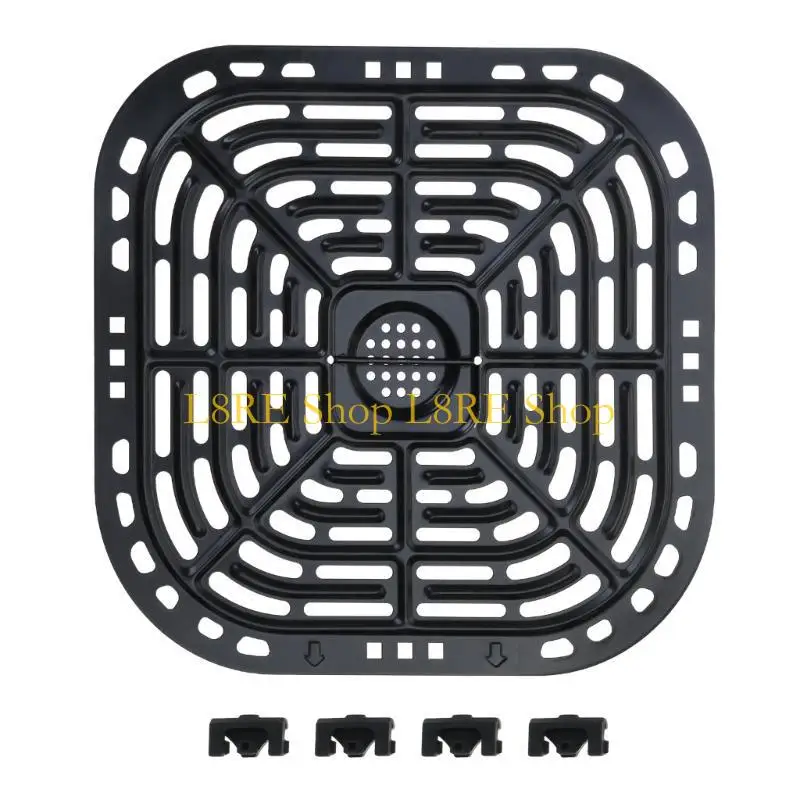 l8re square 6qtエアフライヤー交換用グリルプレートパン