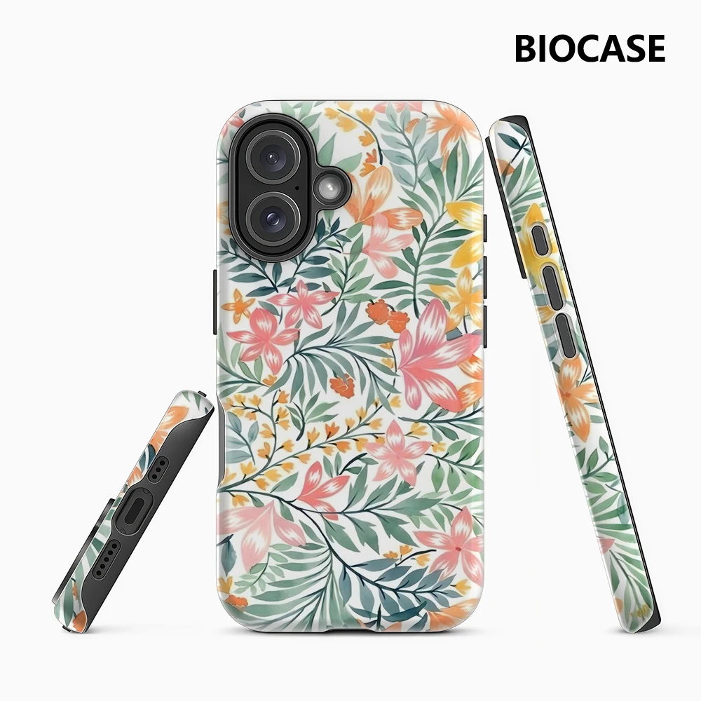 Buntes Blumenmuster (2) IPhone 17 Must-Haves Handyhülle für IPhone 17 16 15 14 13 12 11 Pro Max Plus Doppelschichtige Rückseite
