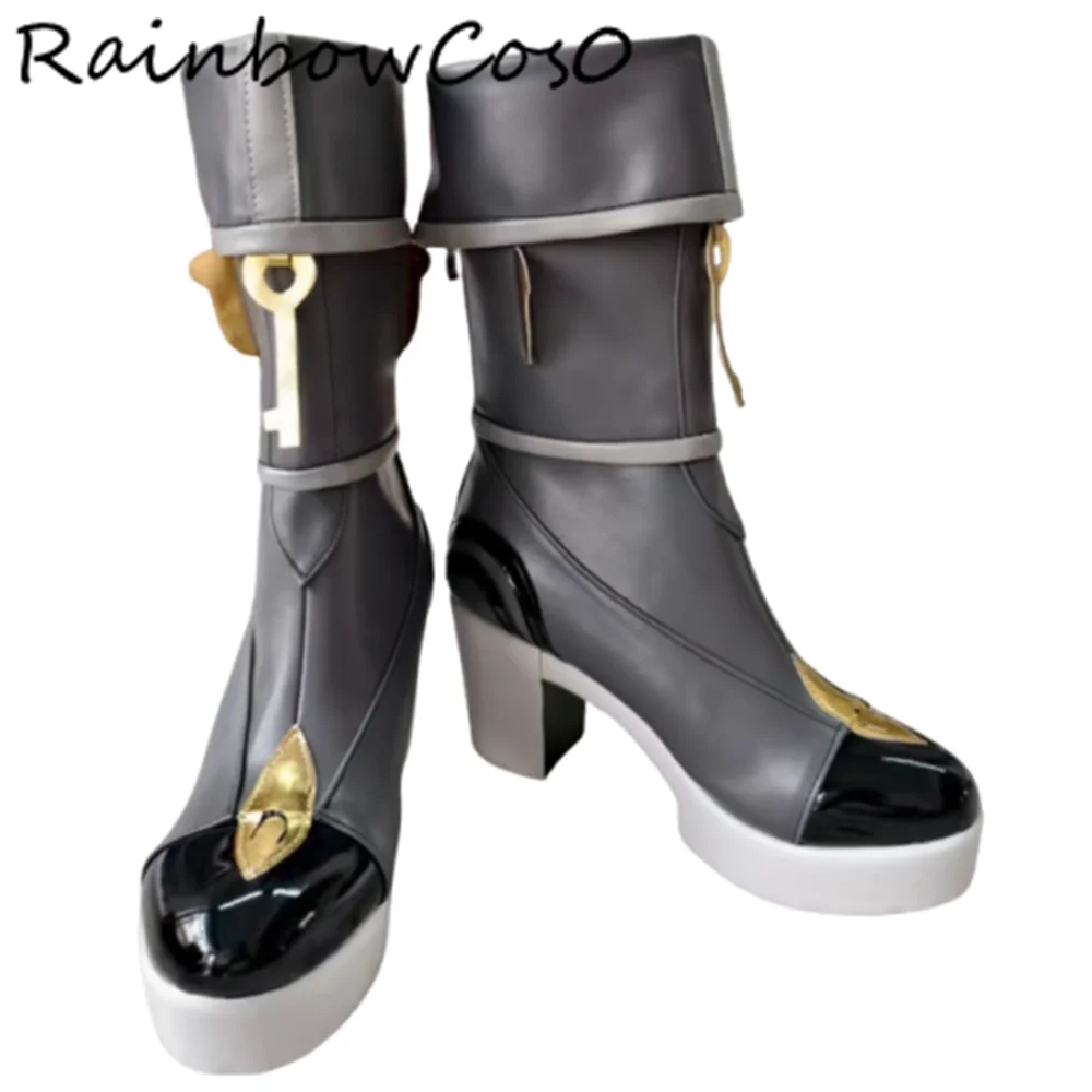 รองเท้าคอสเพลย์ลูเซีย เอลโลเวน เซนเลส โซน ซีโร่ รองเท้าบูทเกมอนิเมะปาร์ตี้ฮาโลวีนเรนโบว์คอส0 W5340