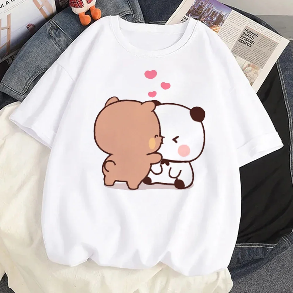 Bubu Dudu T Shirt Women Kawaii Cartoon Y2k Punk Funny T-shirt Hip Hop Unisex Streetwear Harajuku Anime Tshirt Female Clothing