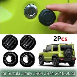 2PCS Magnetic Car Door Key Hole decorazione copertura Trim Door Lock Cover per Suzuki Jimny JB64 JB74 2019 2020 2021 accessori per auto