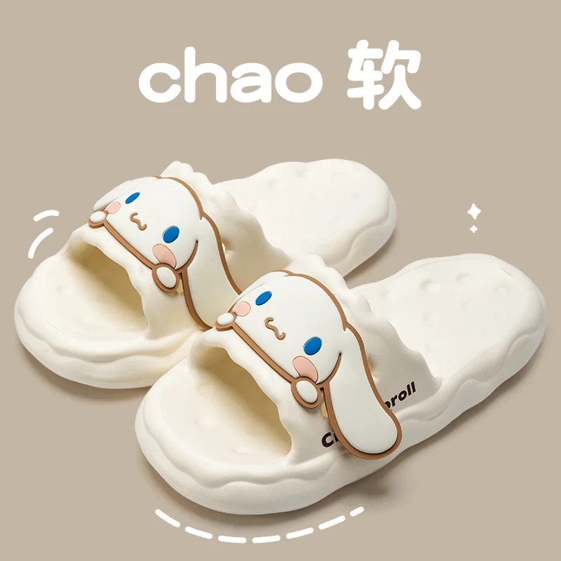 Anime Cinnamoroll Sandals 2024 New Summer Women's Indoor and Home Anti-slip Eva Comfortable Foot Feel for Outdoor Wear Gift