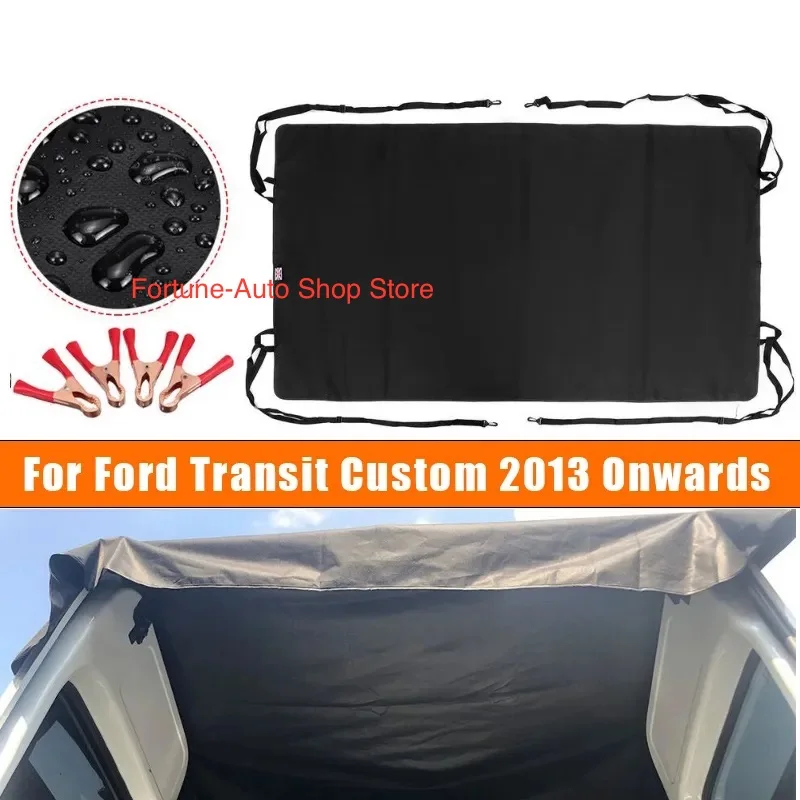 600D Waterproof Durable RV Rear Barn Door Awning Cover Fit for Ford Transit Custom 2013 Onwards for VW T5 T6 Campervan Iveco 