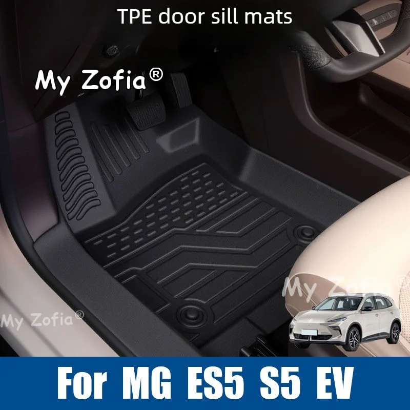For MG ES5 S5 EV 2025 2026 Full Waterproof TPE Car Floor Mats Custom Fit Auto Foot Pads Carpet Interior Modification Accessories