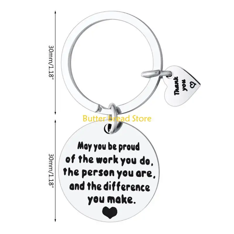 W89C 감사 키 체인 새겨진 글자 키링 키 링크 키 링
