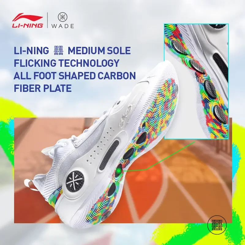 

Мужские баскетбольные кроссовки LI-NING с подкладкой Way of Wade 10, профессиональная спортивная обувь, кроссовки для соревнований с карбоновой пластиной ABAS083
