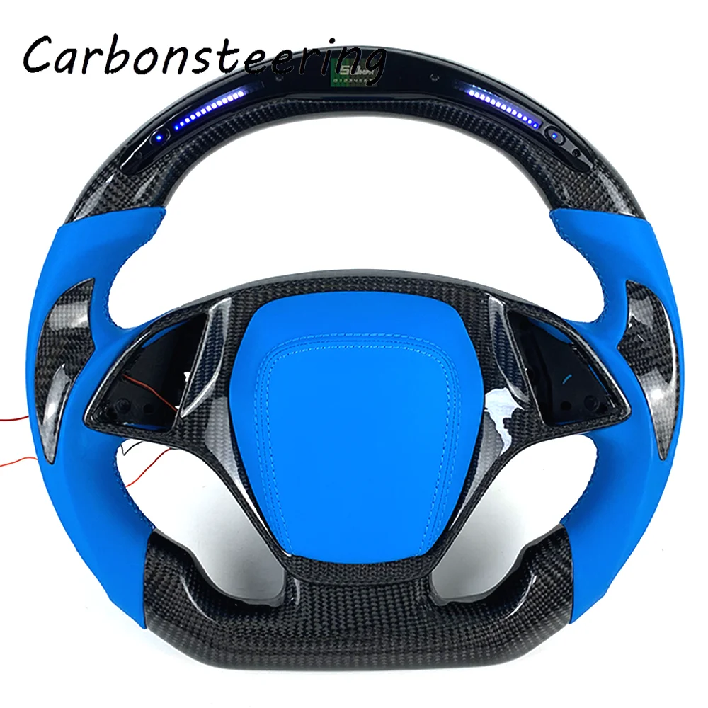 

Автомобильные аксессуары для Chevrolet, индивидуальный руль из углеродного волокна, подходит для Chevrolet C7 Camaro SS AL1, дизайн гоночного стиля