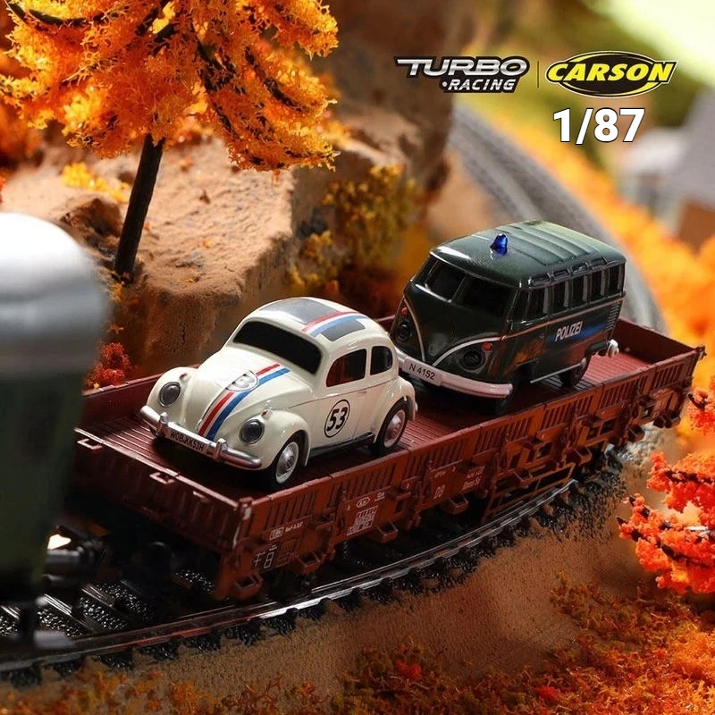 

Turbo Racing Carson Remote Control Rc Car 1 /87 Scale Micro Simulation Beetle Racing Display For Hobby Collectors