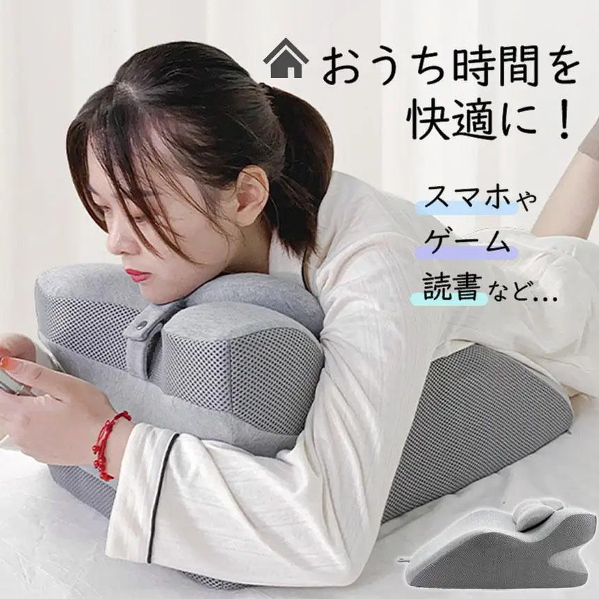 

Memory Foam Relaxing Prone Pillow Couples Cushion Wedge Support For Reading Cervical Body Pillow Pregnant Women Leg Waist Pillow