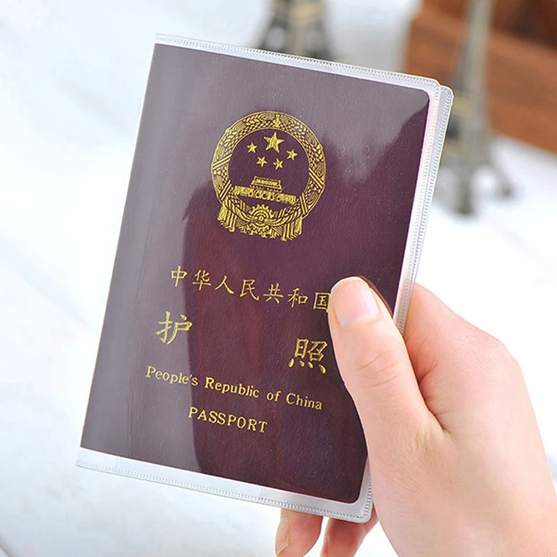 Transparent Passport Cover on Waterproof Document Bags Passport Protective Sleeve