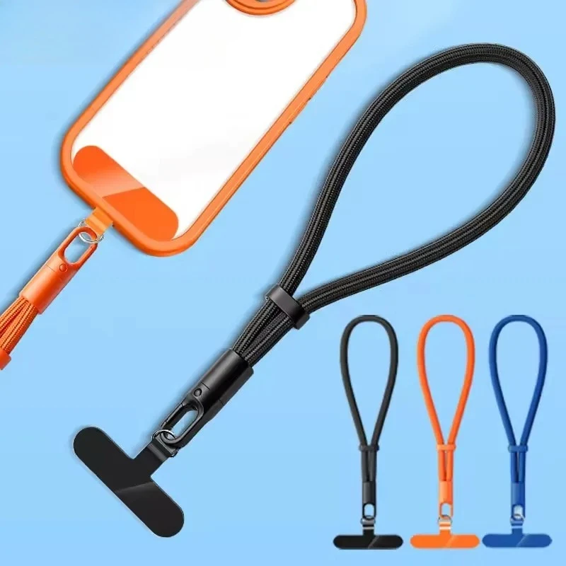 Adjustable Short Phone Lanyard with Tether Tab 360 Degree Rotatable Phone Wrist Strap