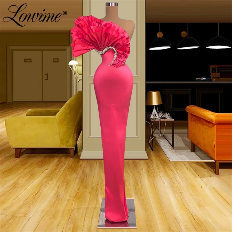 Lowime-Vestidos de Noche elegantes de sirena personalizados, vestidos largos de graduación, vestidos de fiesta de celebridades con cuentas de cristales, 3 diseños