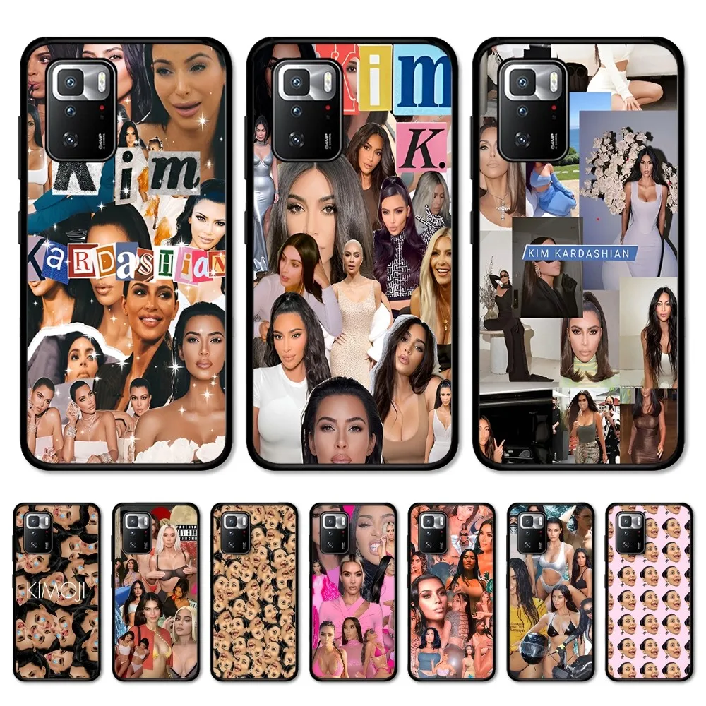 K-Kardashian Actress K-Kim Mousepad For Redmi 5 6 7 8 9 10 plus pro 6 7 8 9 A GO K20 K30 K40 pro plus F3 Fundas