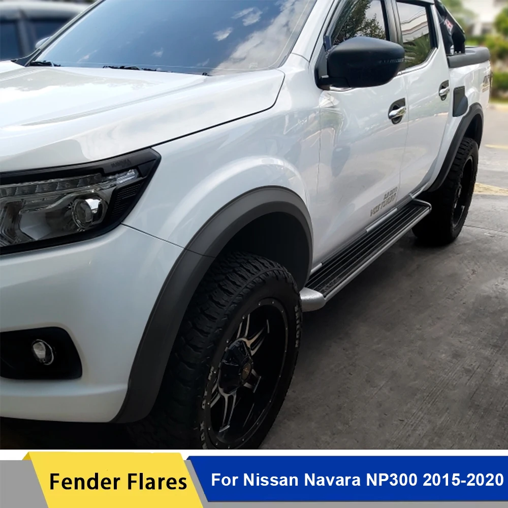 

4'' Widen Fender Flares Wheel Arch For Nissan Navara D23 NP300 Frontier 2015-2020 Mudguards DUAL CAB Matte Black Car Accessories