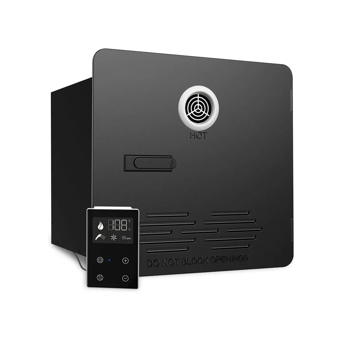 RV Tankless Water Heater, Hot Water Heater With Mixing Tank, Door And Remote Controller, High Altitude Performance