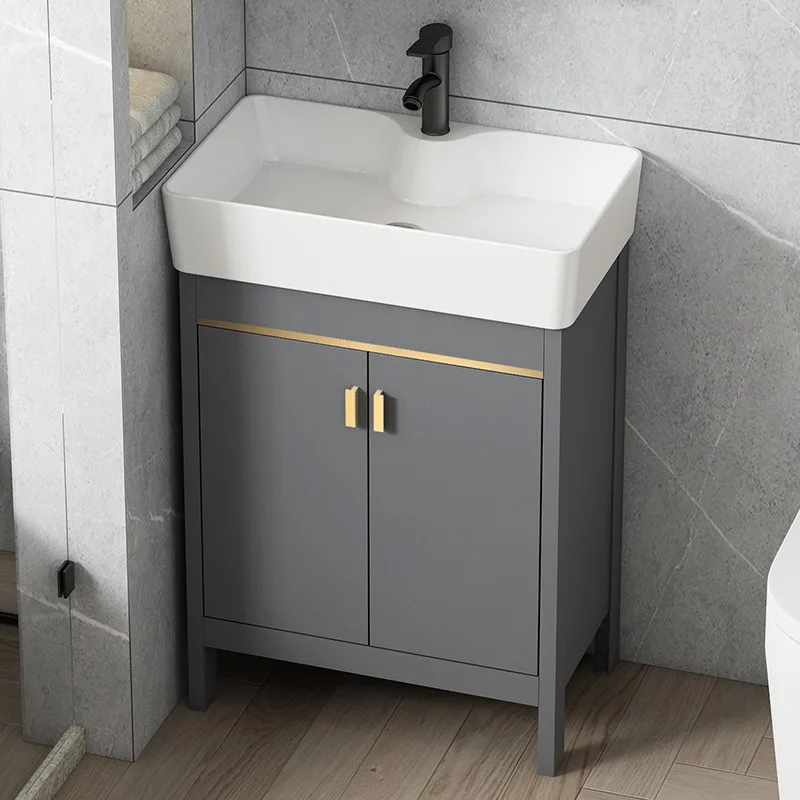 Small apartment bathroom cabinet combination bathroom floor-to-ceiling wash basin cabinet