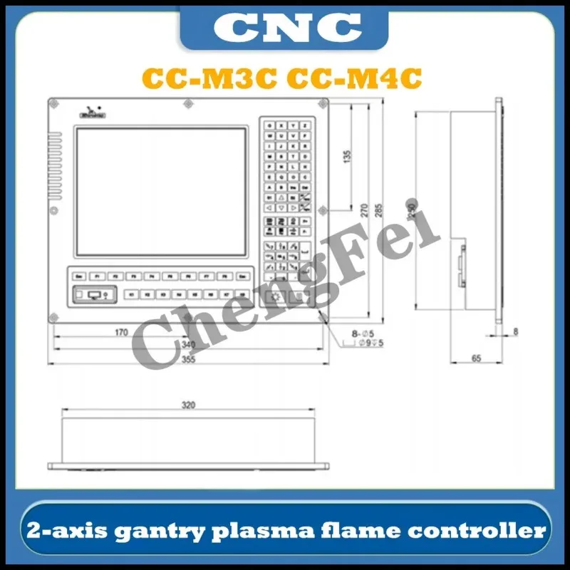 2axis CNC plasma flame controller CC-M3 CC-M4 CC-M3C CC-M4C cutting machine system compatible with SH-2200H,SH-2000H