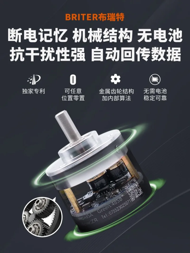 Absolute Rotary Encoder Single Turn Multi-turn, Angle Type RS485 Waterproof Miniature Sensor 50 Models