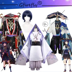 Genshin Impact Scaramouche Wanderer Cosplay Costume Kunikuzushi Full Set Men Game Anime Halloween Comic Con Role Play Outfit